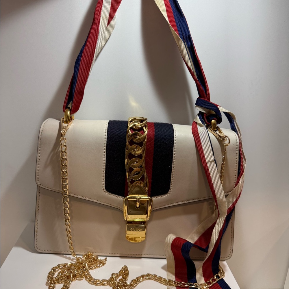 Gucci Large White Sylvie Bag